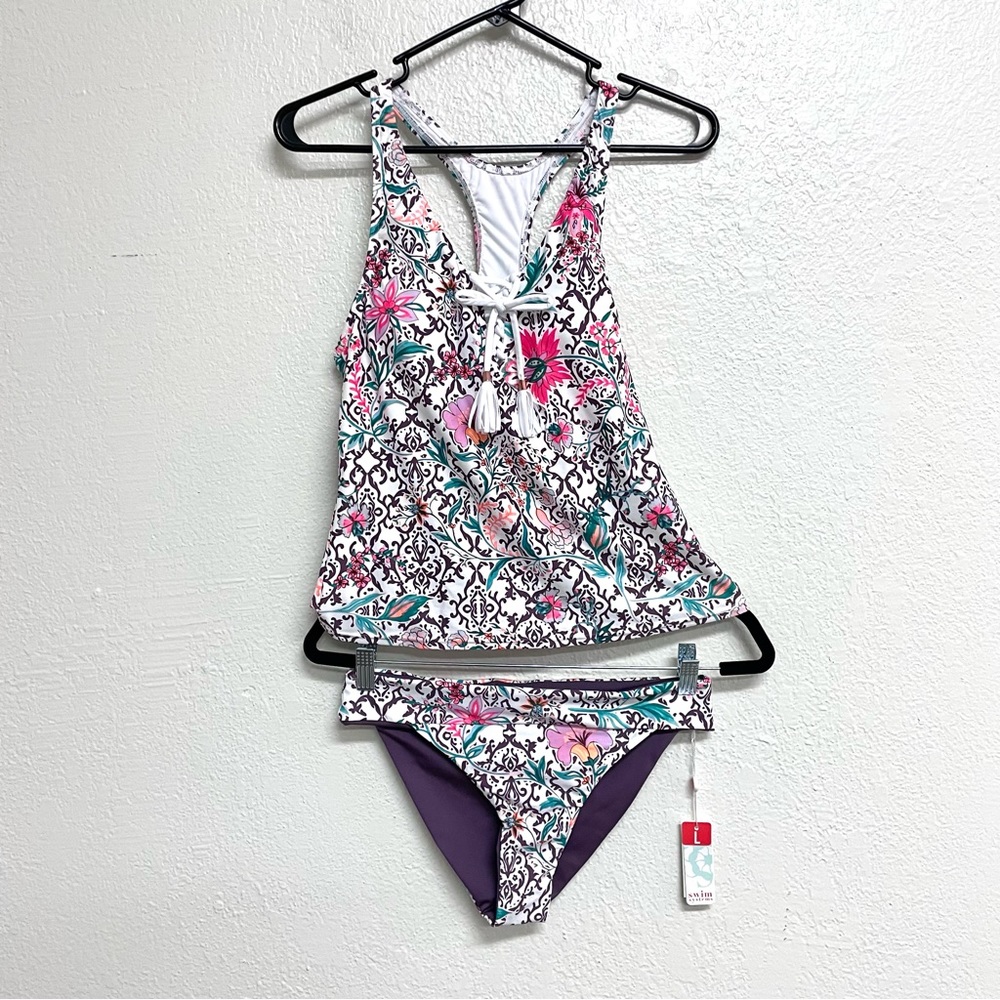 Swim Systems 2PC Terrace Blooms Tankini Swimming Suit